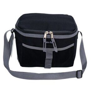 Polar Pack Lunch Tote Bag Insulated 6 Can Cooler Adjustable Shoulder Strap NWT